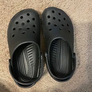 Children’s black crocs